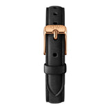 Daniel Wellington Quadro Pressed Sheffield Green Dial Black Leather Strap Watch For Women - DW00100439 Authentic Buy Shop Now