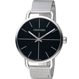 Calvin Klein Even Black Dial Silver Mesh Bracelet Watch for Women - K7B21121 Authentic Buy Shop Now