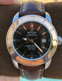 Breitling Superocean Heritage 42mm Rose Gold Chronometer Black Dial Brown Leather Strap Mens Watch - U1732112 Authentic Buy Shop Now