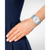 Tommy Hilfiger Brooke Silver Dial Blue Leather Strap Watch for Women - 1782023 Authentic Buy Shop Now
