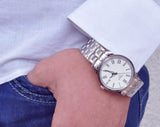 Tissot T Classic Dream White Dial Silver Steel Strap Watch for Men - T033.410.11.013.01 Authentic Buy Shop Now
