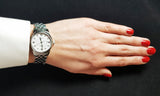 Tissot Le Locle Automatic Diamonds Mother of Pearl Dial Silver Steel Strap Watch For Women - T006.207.11.116.00 Authentic Buy Shop Now