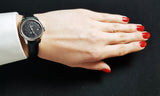 Tissot Le Locle Automatic Lady Black Dial Black Leather Strap Watch for Women - T41.1.123.57 Authentic Buy Shop Now