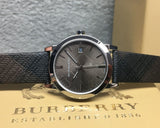 Burberry Heritage Grey Dial Black Leather Strap Watch for Men - BU9024 Authentic Buy Shop Now