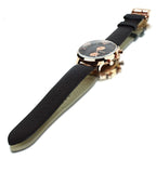 Emporio Armani Classic Chronograph Brown Dial Brown Leather Strap Watch For Men - AR0387 Authentic Buy Shop Now