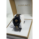 Versace Palazzo Empire Black Dial Two Tone Steel Strap Watch for Men - VERD01119 Authentic Buy Shop Now