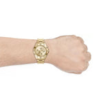 Fossil Garrett Chronograph Gold Dial Gold Steel Strap Watch for Men - FS5772 Authentic Buy Shop Now