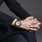 Michael Kors Dylan Rose Gold Dial Rose Gold Steel Strap Watch for Women - MK5314 Authentic Buy Shop Now
