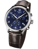Tissot Chrono XL Classic Blue Dial Brown Leather Strap Watch For Men - T116.617.16.047.00 Authentic Buy Shop Now