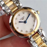 Longines PrimaLuna Quartz Diamonds Mother of Pearl Dial Two Tone Steel Strap Watch for Women - L8.110.5.93.6 Authentic Buy Shop Now
