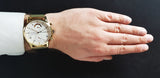 Tommy Hilfiger Kane White Dial Gold Mesh Bracelet Watch for Men - 1710403 Authentic Buy Shop Now