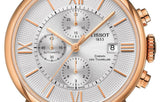 Tissot Des Tourelles Chronograph Silver Dial Brown Leather Strap Watch For Men - T099.427.36.038.00 Authentic Buy Shop Now
