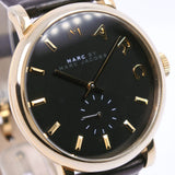 Marc Jacobs Baker Black Dial Black Leather Strap Watch for Women - MBM1269 Authentic Buy Shop Now