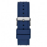 Guess Legacy Grey Dial Blue Silicone Strap Watch For Men - W1049G1 Authentic Buy Shop Now