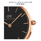 Daniel Wellington Classic Petite St Mawes Black Dial Brown Leather Strap Watch For Women - DW00100225 Authentic Buy Shop Now
