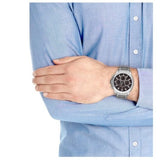 Tommy Hilfiger Hudson Chronograph Quartz Brown Dial Silver Steel Strap Watch For Men - 1791229 Authentic Buy Shop Now
