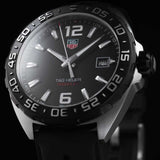 Tag Heuer Formula 1 Quartz Black Dial Black Rubber Strap Watch for Men - WAZ1110.FT8023 Authentic Buy Shop Now