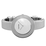 Calvin Klein Chic Silver Dial White Leather Strap Watch for Women - K7N23UP8 Authentic Buy Shop Now