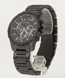 Armani Exchange Banks Chronograph Black Dial Black Steel Strap Watch For Men - AX1722 Authentic Buy Shop Now