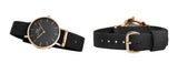 Daniel Wellington Classic Petite Cornwall Black Dial Black NATO Strap Watch For Women - DW00100215 Authentic Buy Shop Now
