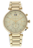 Michael Kors Sawyer White Dial Gold Steel Strap Watch for Women - MK6362 Authentic Buy Shop Now