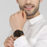 Fossil Neutra Chronograph Black Dial Black Steel Strap Watch for Men - FS5525 Authentic Buy Shop Now