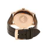 Emporio Armani Luigi White Dial Brown Leather Strap Watch For Men - AR2502 Authentic Buy Shop Now