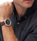 Fossil Neutra Chronograph Black Dial Brown Leather Strap Watch for Men - FS6024 Authentic Buy Shop Now