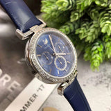 Swarovski Era Journey Blue Dial Blue Leather Strap Watch for Women - 5479239 Authentic Buy Shop Now