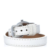 Burberry Utilitarian White Dial White Leather Strap Watch for Women - BU7846 Authentic Buy Shop Now