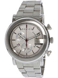 Gucci G Chrono Chronograph White Dial Silver Steel Strap Watch For Men - YA101339 Authentic Buy Shop Now