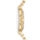 Michael Kors Quartz Mother of Pearl White Dial Gold Steel Strap Watch For Women - MK1065 Authentic Buy Shop Now