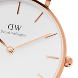Daniel Wellington Roselyn 3A Petite White Dial Red NATO Strap Watch For Women - DW00100293 Authentic Buy Shop Now