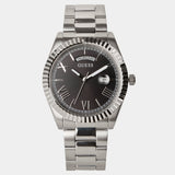 Guess Connoisseur Black Dial Silver Steel Strap Watch for Men - GW0265G1 Authentic Buy Shop Now
