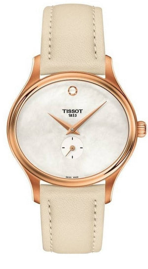 Tissot T Lady Bella Ora Mother of Pearl Dial Cream Leather Strap Watch for Women - T103.310.36.111.00 Authentic Buy Shop Now