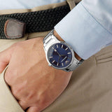 Emporio Armani Renato Blue Dial Silver Steel Strap Watch For Men - AR2477 Authentic Buy Shop Now