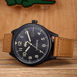 Lacoste Continental Black Dial Brown Leather Strap Watch for Men - 2011021 Authentic Buy Shop Now