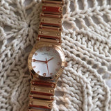 Marc Jacobs Amy White Dial Rose Gold Steel Strap Watch for Women - MBM8559 Authentic Buy Shop Now