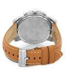 Fossil Grant Chronograph Green Dial Brown Leather Strap Watch for Men - FS4918 Authentic Buy Shop Now