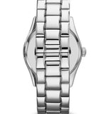 Emporio Armani Classic Quartz Silver Dial Silver Steel Strap Watch For Men - AR0647 Authentic Buy Shop Now
