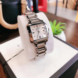 Tissot T Wave Diamonds Mother of Pearl Dial Silver Steel Strap Watch for Women - T02.1.285.74 Authentic Buy Shop Now