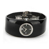 Emporio Armani Casual Analog Black Dial Black Leather Strap Watch For Women - AR0739 Authentic Buy Shop Now