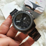 Fossil Bowman Chronograph Black Dial Black Steel Strap Watch for Men - FS5603 Authentic Buy Shop Now