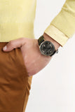 Emporio Armani Renato Quartz Grey Dial Black Leather Strap Watch For Men - AR11049 Authentic Buy Shop Now