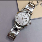 Burberry The City White Dial Silver Steel Strap Watch for Women - BU9100 Authentic Buy Shop Now
