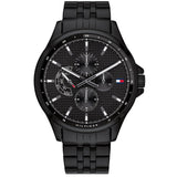 Tommy Hilfiger Shawn Quartz Black Dial Black Steel Strap Watch for Men - 1791611 Authentic Buy Shop Now