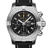 Breitling Avenger Chronograph 45mm Black Dial Black Leather Strap Watch for Men - A13317101B1X1 Authentic Buy Shop Now