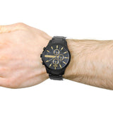 Armani Exchange Hampton Chronograph Black Dial Black Steel Strap Watch For Men - AX2121 Authentic Buy Shop Now
