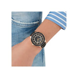 Swarovski Octea Lux Black Dial Black Leather Strap Watch for Women - 5414410 Authentic Buy Shop Now