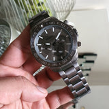 Fossil Bannon Multifunction Chronograph Grey Dial Grey Steel Strap Watch for Men - BQ2491 Authentic Buy Shop Now
